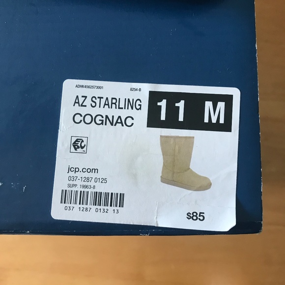 Arizona Jean Co. Starling Cognac Faux Suede Bootie - Picture 12 of 12